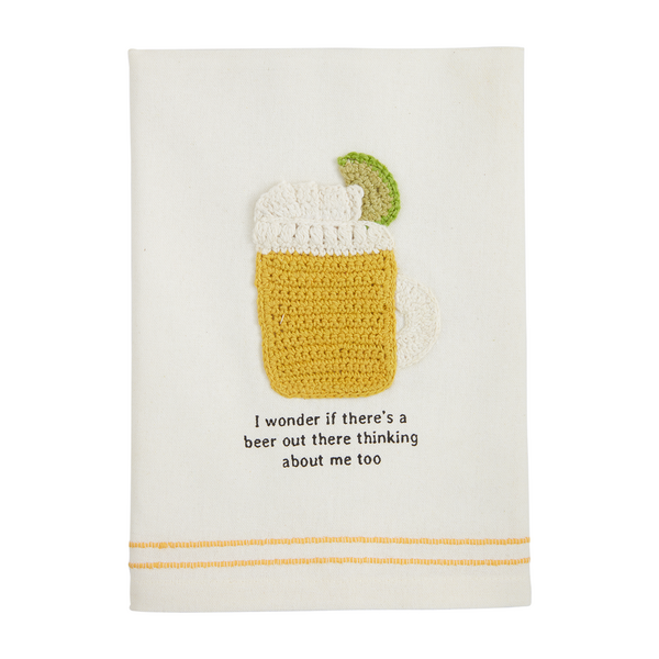 Beer Fiesta Crochet Towel