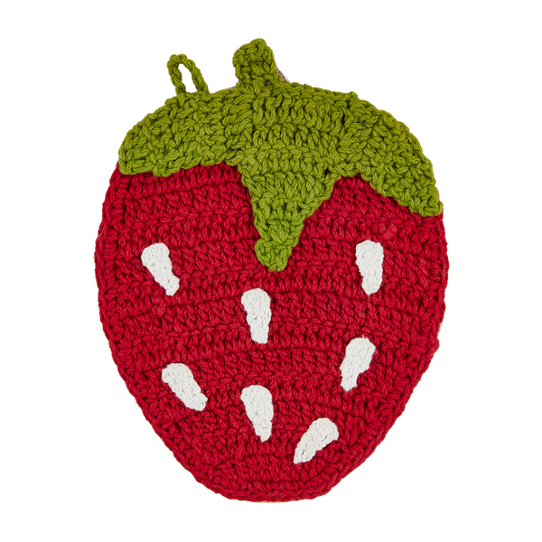 Strawberry Crochet Trivet