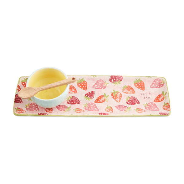 Strawberry Tray and Dip Set | Mud Pie