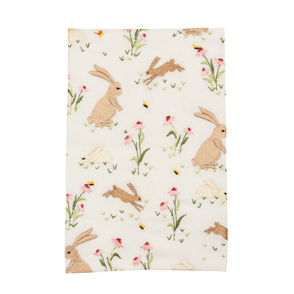 Mud Pie Bunny Floral Towel - Thumbnail 3