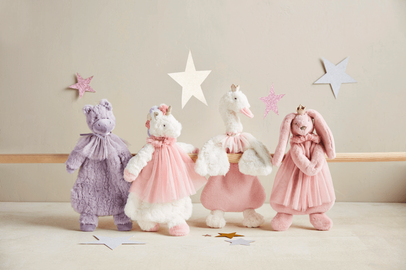 Unicorn Princess Plush Woobie Soft Toy Mud Pie