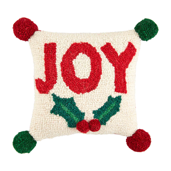 Joy Mini Hooked Pillow