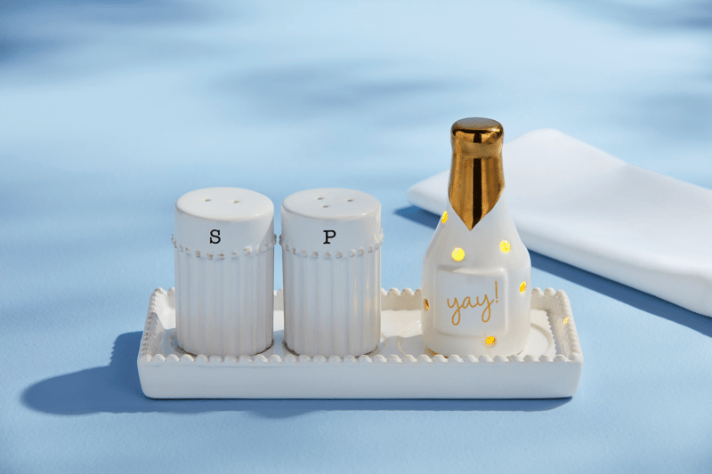 Salt and Pepper Light-Up Holder Set for Elegant Decor | Mud Pie