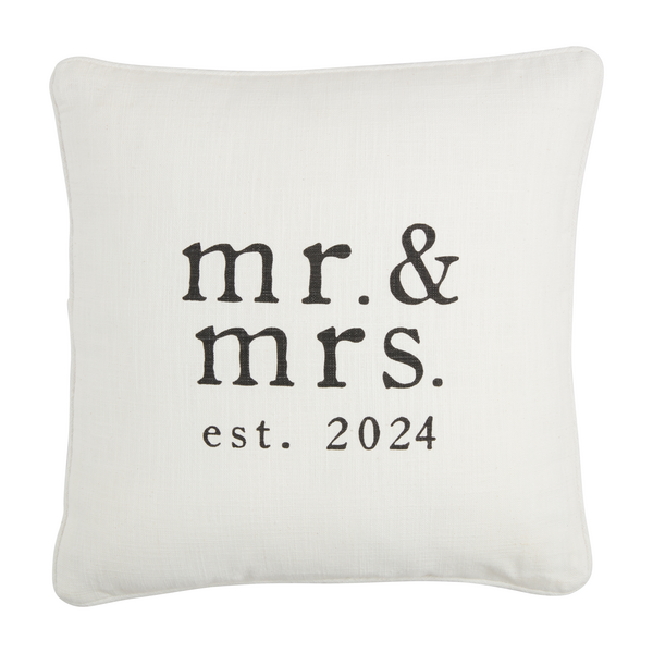 Square Mr. and Mrs. 2024 Pillow
