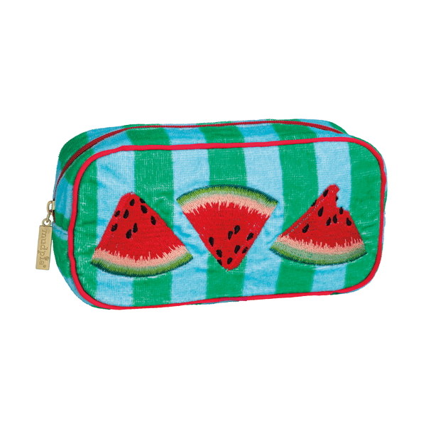 Watermelon Embroidered Terry Cloth Case | Travel Accessory | Mud Pie