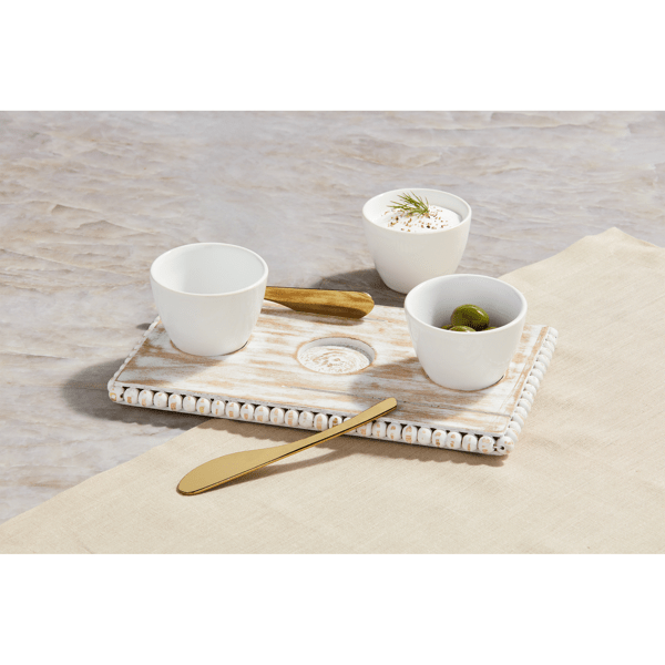 Beaded Triple Tidbit Board