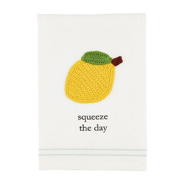 Lemon Fruit Crochet Towel