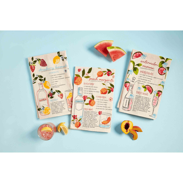Watermelon Mimosa Recipe Towel - Thumbnail 3