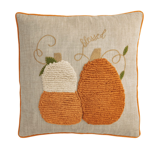 Mud Pie Tufted Pumpkin Pillow - Thumbnail 2