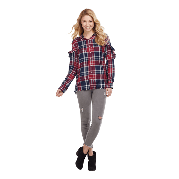 Cade Plaid Button Down Mud Pie