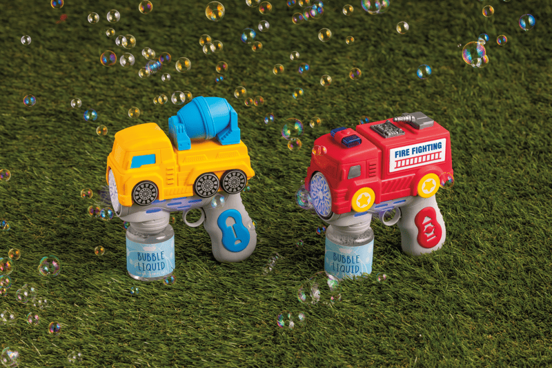 Red Truck Bubble Maker | Kids Bubble Toy with Lights | Mud Pie
