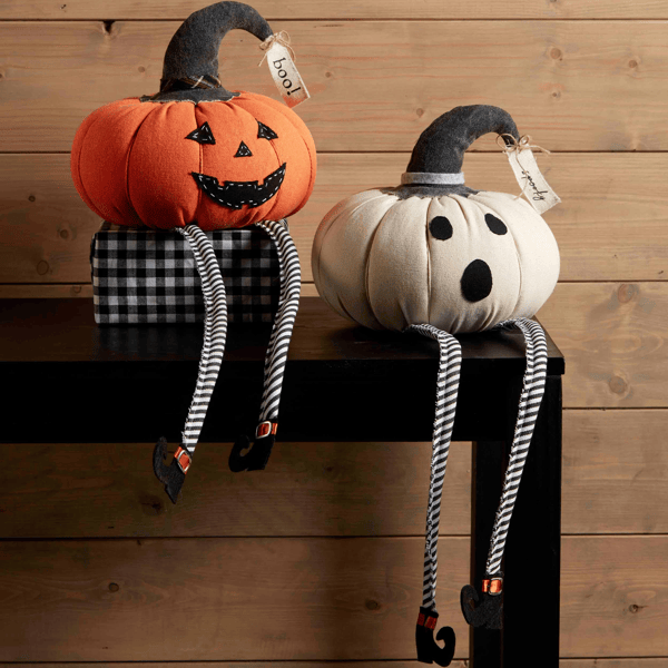 Mud Pie Ghost Dangle Leg Pumpkin - Thumbnail 2