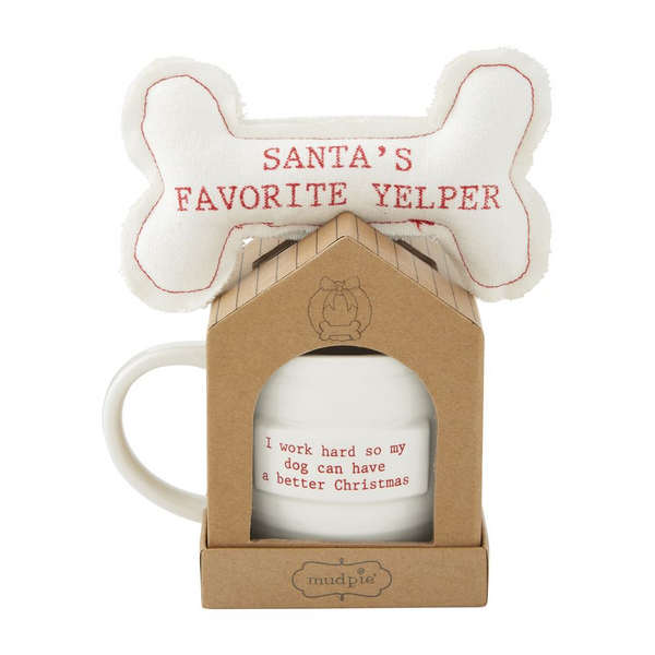 Santa's Favorite Dog Toy and Mug Set