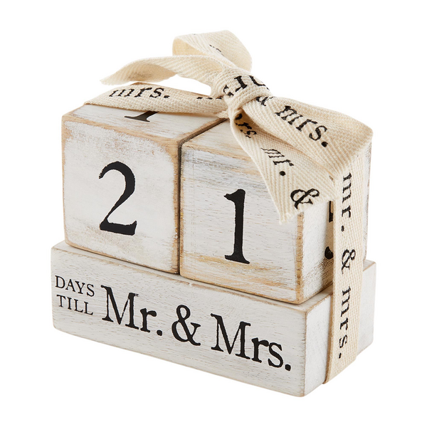 Wedding Countdown Block | Mud Pie