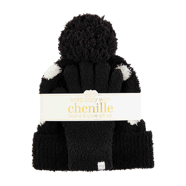 Chenille Beanie and Gloves