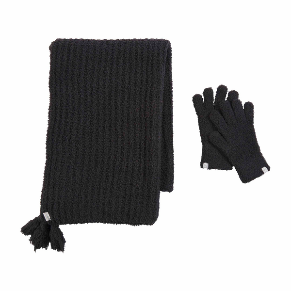 Chenille Scarf and Glove Set