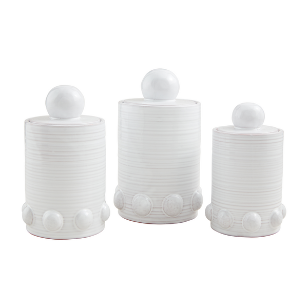 Mud Pie - Beaded Canister Set – Kitchen Store & More