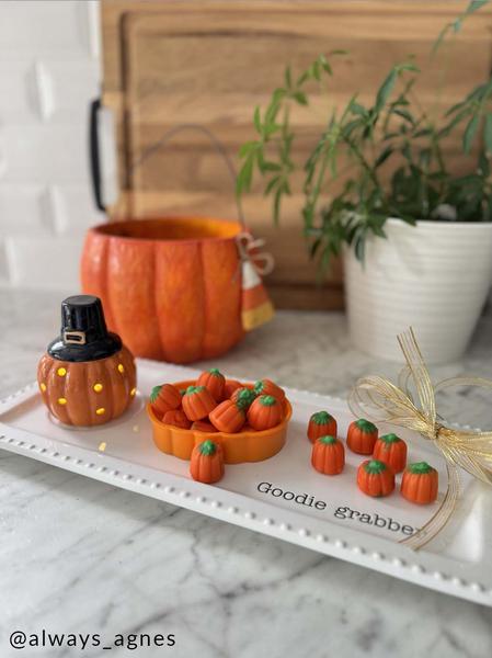 Pumpkin Pilgrim Light-Up Sitter