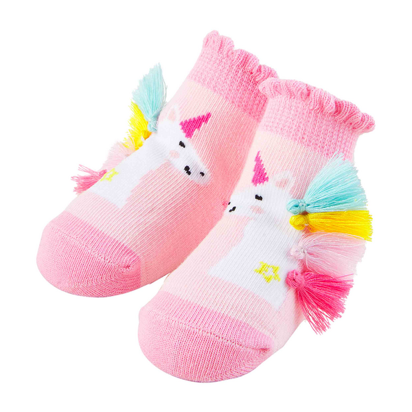 Unicorn Fringe Baby Socks | Mud Pie