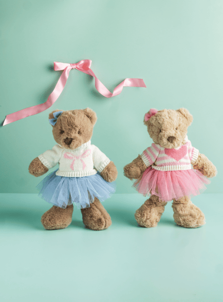 Mia The Bear Plush Pal | Soft Weighted Bear | Mud Pie