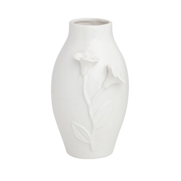 Large Stoneware Flower Vase