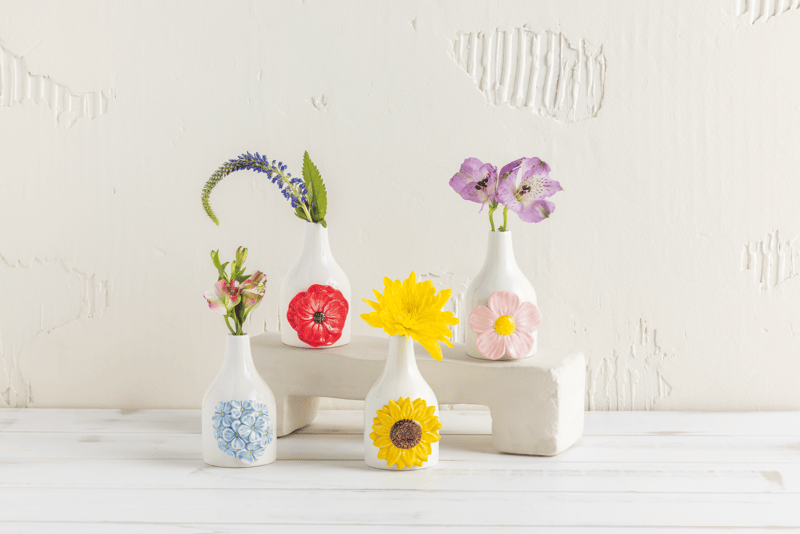 Blue Hydrangea Vase | Beautiful Ceramic Vase with Floral Touch