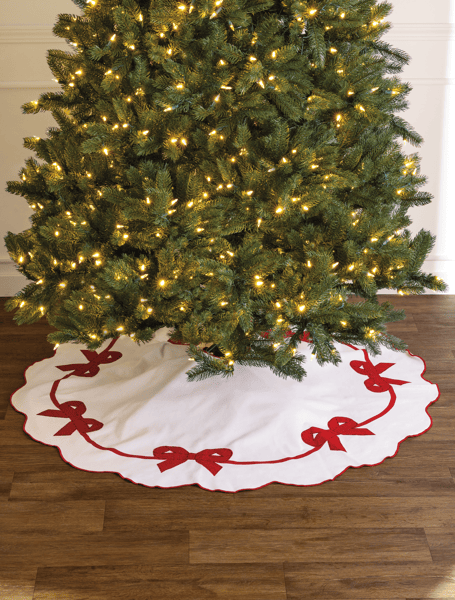 Mud Pie Bow Tree Skirt - Thumbnail 3