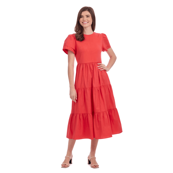 Large Red Patton T-Shirt Midi Dress | Women’s Fall Dresses | Mud Pie