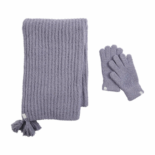 Chenille Scarf and Glove Set