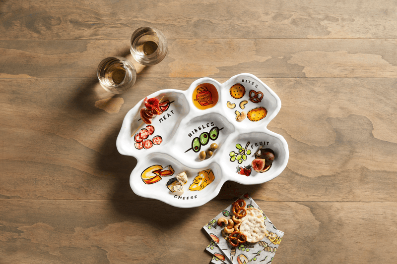 Sectioned Charcuterie Platter | Mud Pie