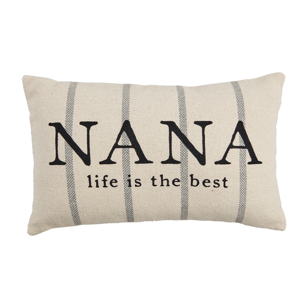 Nana Striped Grandma Pillow