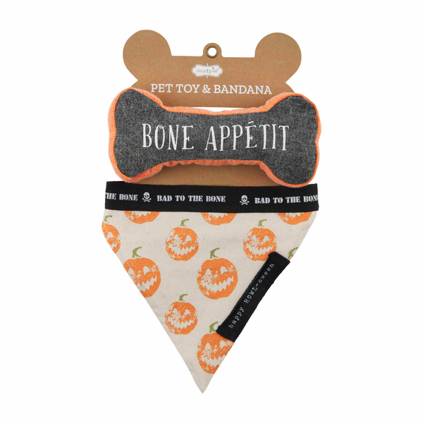 Appetit Dog Bandana and Bone Set