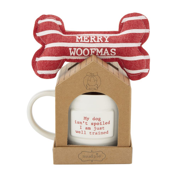 Merry Woofmas Dog Toy and Mug Set