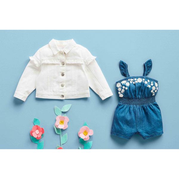 ロンパース・カバーオール OONA ROMPER - EMBROIDERED DENIM ロンパース・カバーオール Soor ploom oona romper embroidered