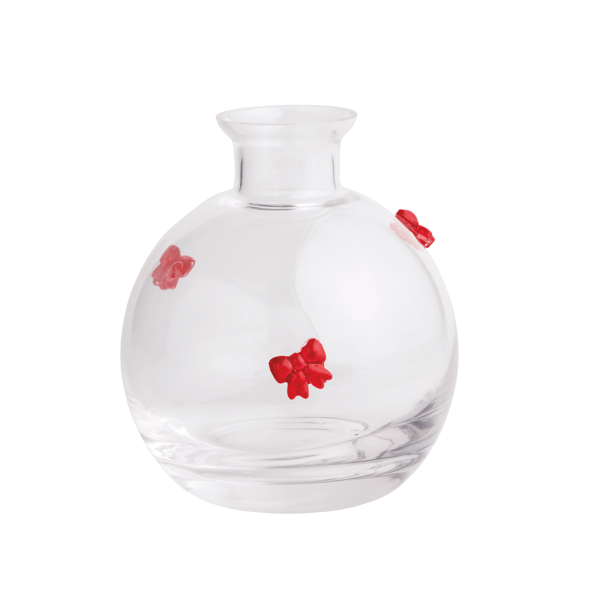Glass Bow Bud Vase