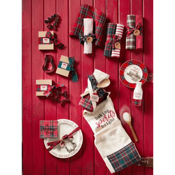 Red Plaid & Waffle Weave Dish Towel Set - Thumbnail 3
