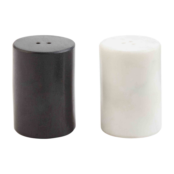 Black and White Salt and Pepper Shakers