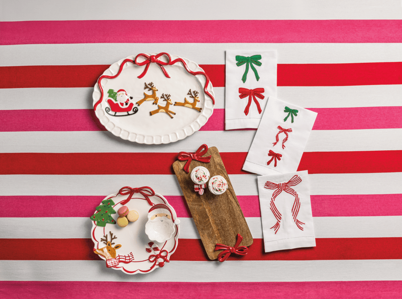 [GGAGGONG] White Whisper Christmas マステ Christmas Chip and Dip Set | Mud Pie Festive Collection