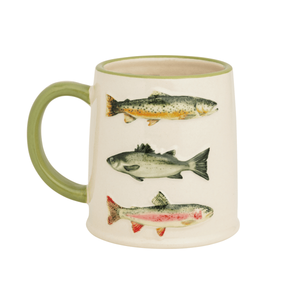 Fish Lake Mug | Durable Stoneware with Everyday Appeal | Mud Pie