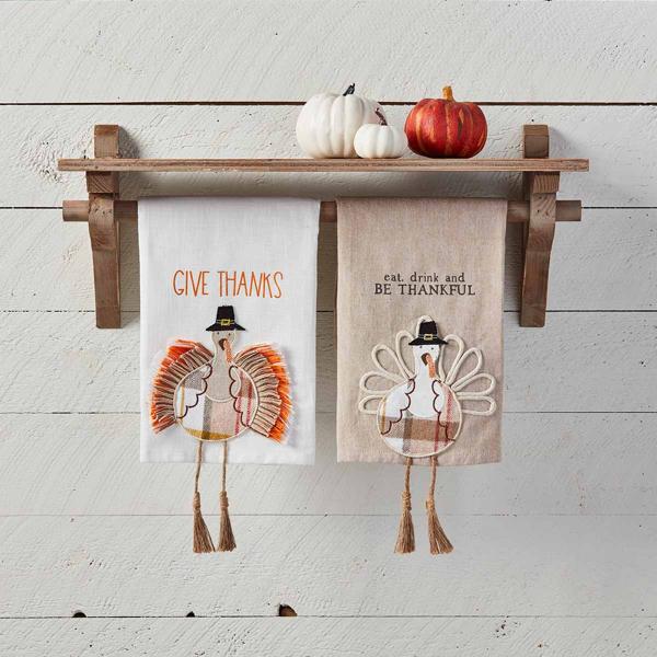 Mud Pie Turkey Hand Towel - Thumbnail 2