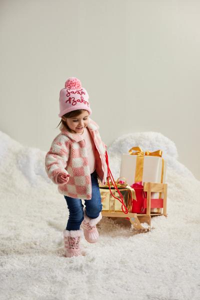 TODAYFUL＿Over Check Coat (KIDS) New Spring/Fall Kids Child Casual Jacket Girls Long Trench