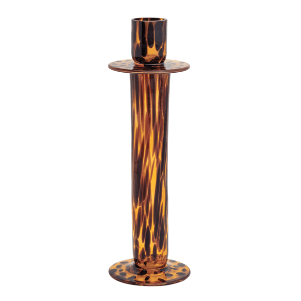 Large Tortoise Glass Taper Holder