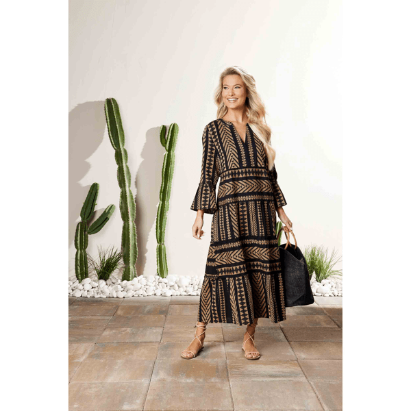 knee length dresses for ladies Elegant Draped Midi Dress with Buttons