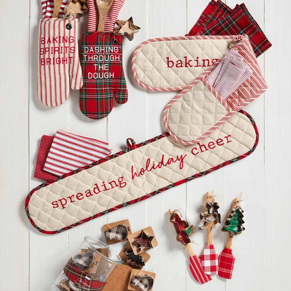 Random 1 Christmas Oven Mitt, Oven Pad, Christmas Baking Oven Set