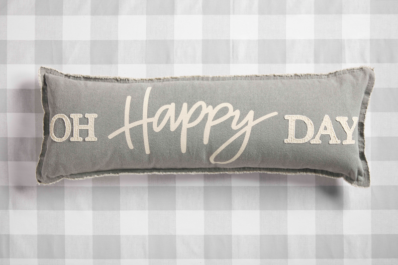 Oh Happy Day Long Throw Pillow Mud Pie   Webimage 41600611 1  Horiz 