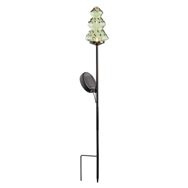 Snowman Glass Light-Up Garden Stake | Outdoor Decor | Mud Pie