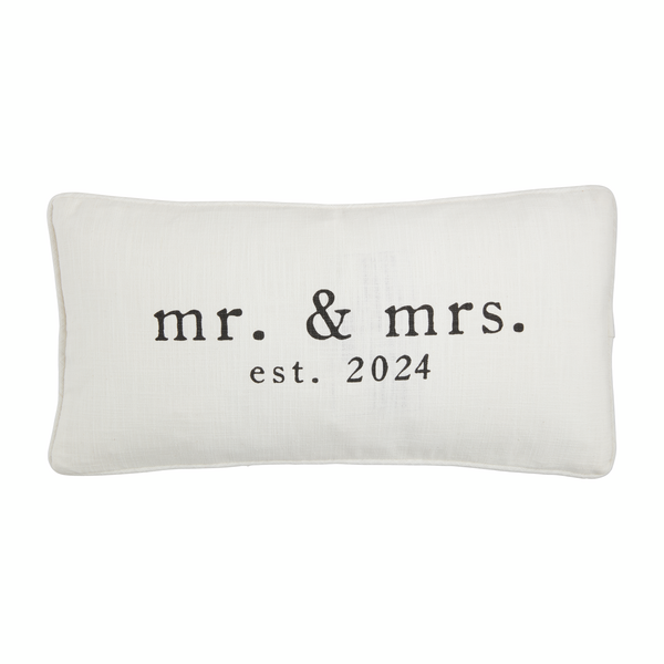 Lumbar Mr. and Mrs. 2024 Pillow