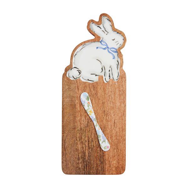 Bunny Enamel Wood Board Set | Mud Pie