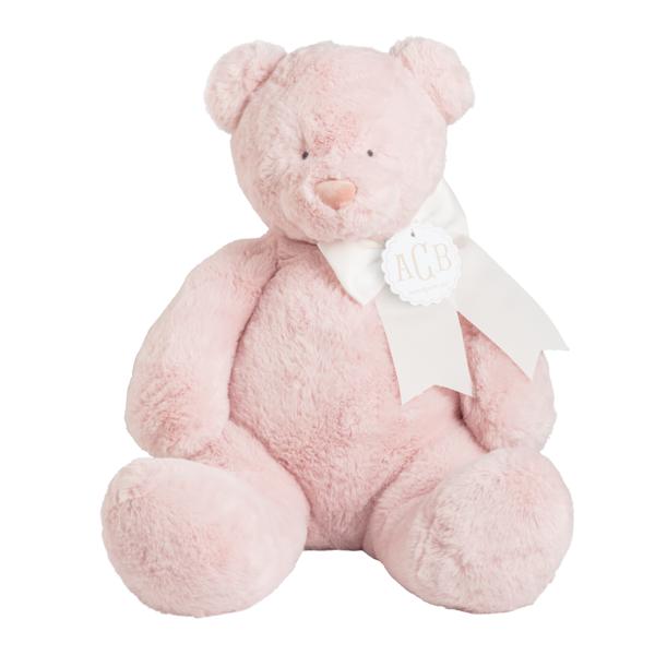 Large Pink Monogram Me Bear Plush Pal | Personalized Gift Plush