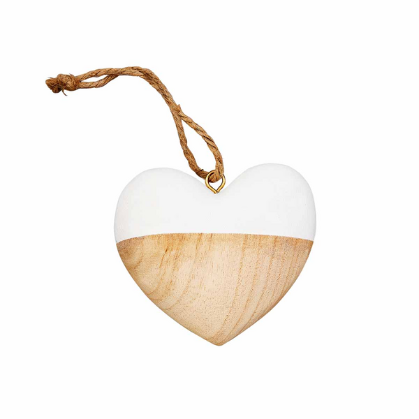 Heart Paulownia Wood Ornament